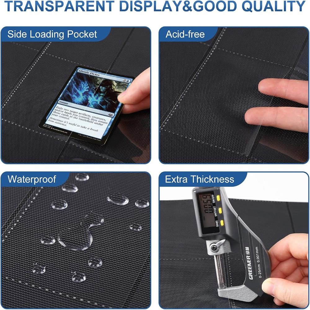 10 ชิ้น แผ่นกระดาษสำหรับใส่การ - Trading Card Binder บทวิจารณ์และราคา